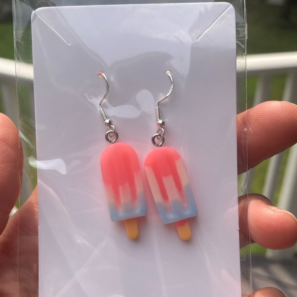 Handmade “Popsicle” earrings.